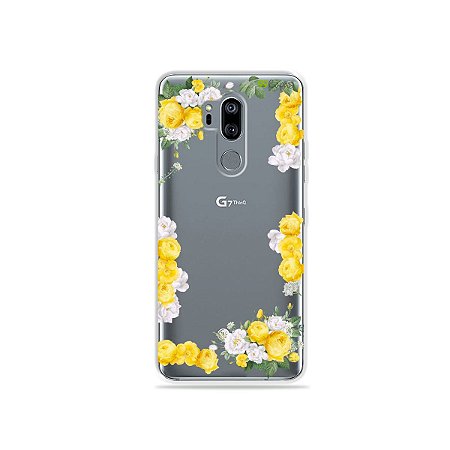 Capinha (transparente) para LG G7 ThinQ - Yellow Roses