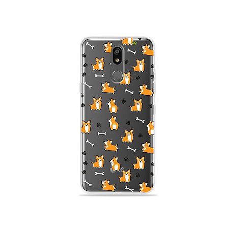 Capinha (transparente) para LG K12 Plus - Cãozinho