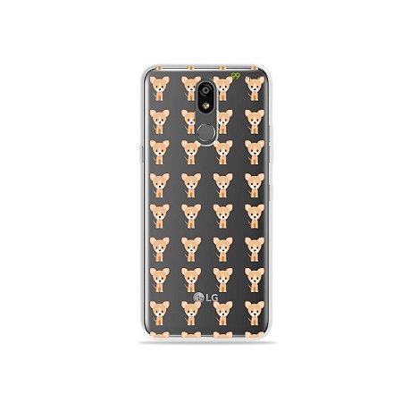 Capinha (transparente) para LG K12 Plus - Chihuahua