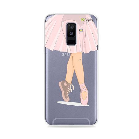 Capinha (transparente) para Galaxy A6 Plus - Ballet