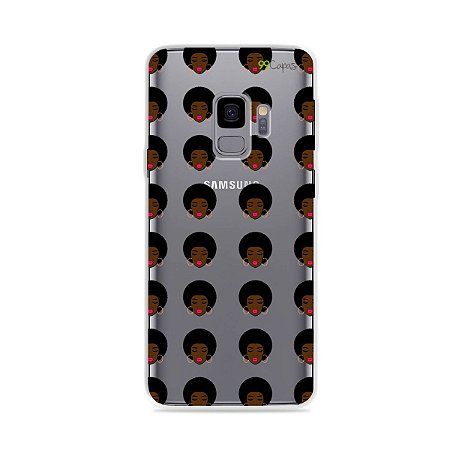 Capinha (transparente) para Galaxy S9 - Black Girl