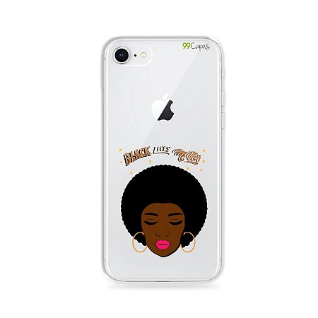 Capinha (transparente) para iPhone 8 - Black Lives