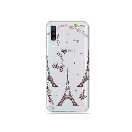 Capinha (transparente) para Galaxy A70s - Paris