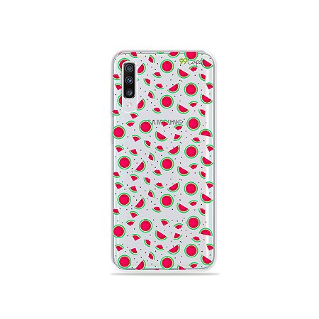 Capinha (transparente) para Galaxy A70s - Mini Melancias