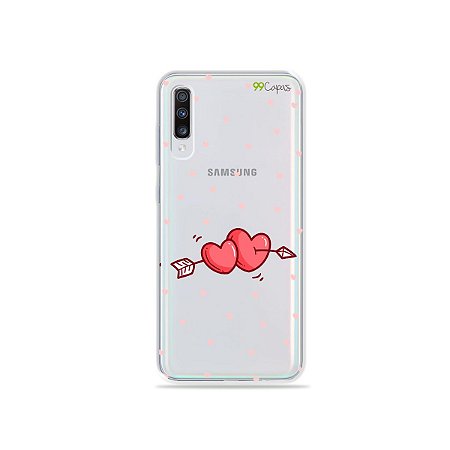 Capinha (transparente) para Galaxy A70s - In Love