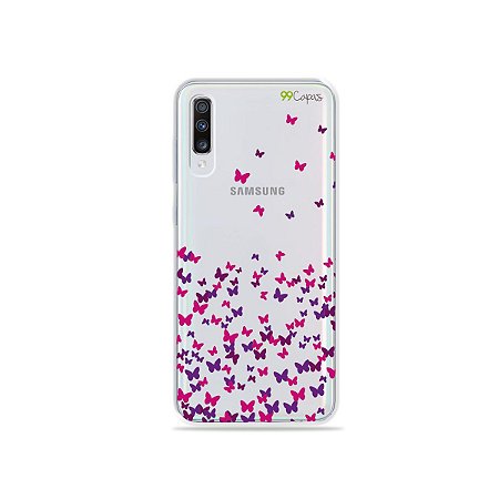 Capinha (transparente) para Galaxy A70s - Borboletas Flutuantes - 99capas -  Capinhas e cases personalizadas para celular
