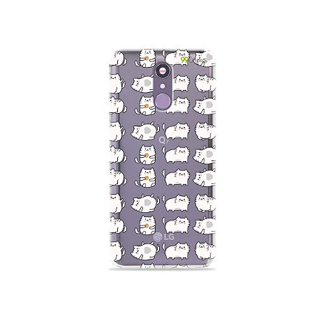 Capinha (transparente) para LG Q7 - Lazy Cat