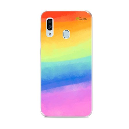 Capinha para Galaxy A30 - Rainbow