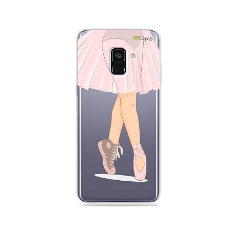 Capinha (transparente) para Galaxy A8 Plus - Ballet