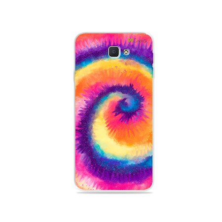 Capinha para Galaxy J7 Prime - Tie Dye Roxo