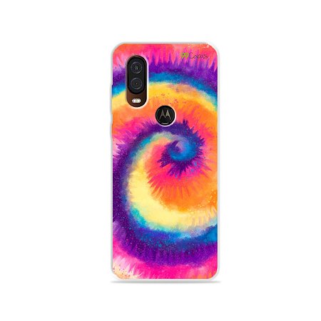 Capinha para Moto One Vision - Tie Dye Roxo