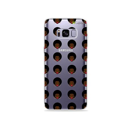 Capinha (transparente) para Galaxy S8 - Black Girl