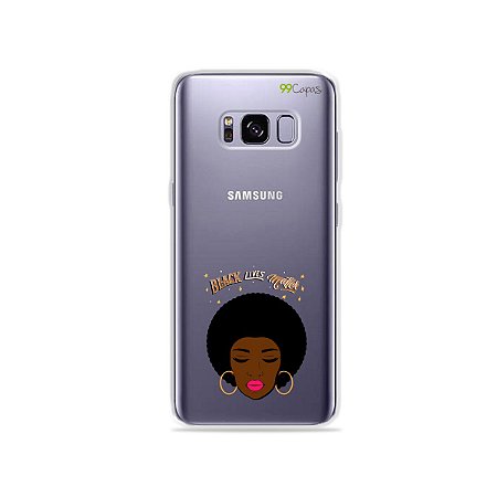 Capinha (transparente) para Galaxy S8 - Black Lives