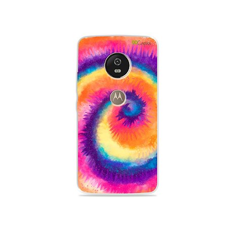 Capa para Moto G5 - Tie Dye Roxo