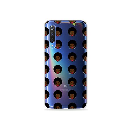 Capinha (transparente) para Xiaomi Mi 9 - Black Girls