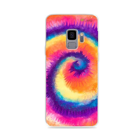 Capinha para Galaxy S9 - Tie Dye Roxo