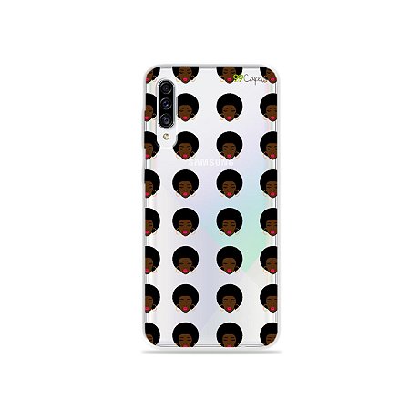 Capinha (transparente) para Galaxy A30s - Black Girl