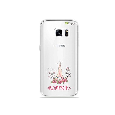 Capinha (transparente) para Galaxy S7 - Namastê