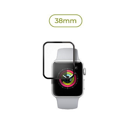 Película de Nanogel (borda preta) para Apple Watch - 38mm