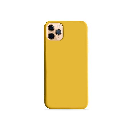 Silicone Case Amarela para iPhone 11Pro (acompanha Pop Socket) - 99Capas