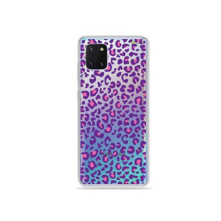 Capinha Animal Print Purple para Galaxy Note 10 Lite