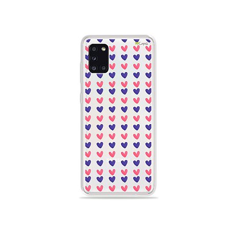Capa para Galaxy Note 10 Plus - Corações Roxo e Rosa