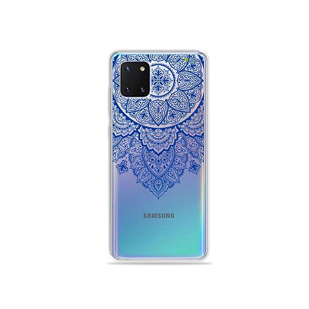 Capinha Mandala Azul para Galaxy Note 10 Lite