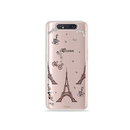Capinha (Transparente) Paris para Galaxy A80