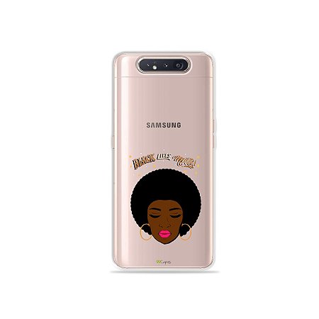 Capinha (Transparente) Black Lives para Galaxy A80