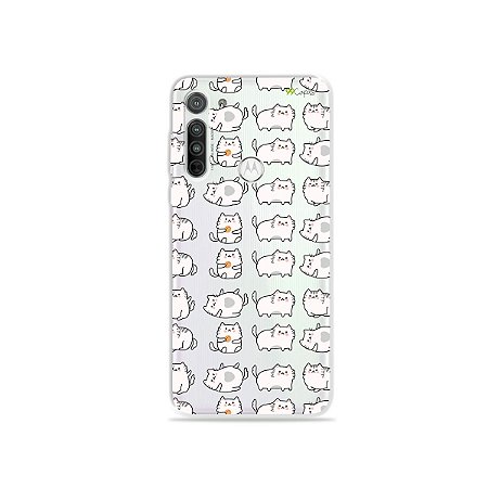 Capinha (transparente) para Moto G8 - Lazy Cat