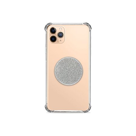 Popsocket Glitter Prata - 99Capas