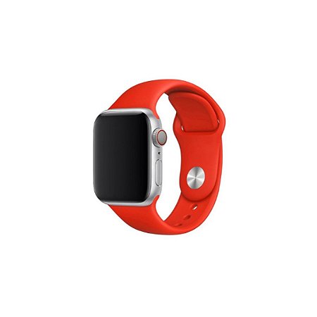 Pulseira Red de Silicone para Apple Watch - 44mm