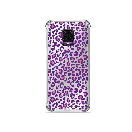 Capinha (Transparente) para Redmi Note 9 Pro - Animal Print Purple
