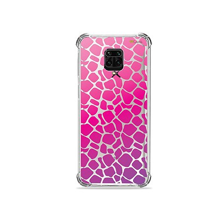Capinha (Transparente) para Redmi Note 9 Pro - Animal Print Pink