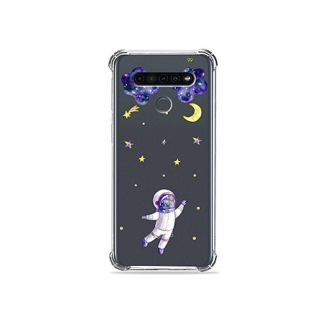 Capinha (Transparente) para LG K41s - Astronauta Sonhador