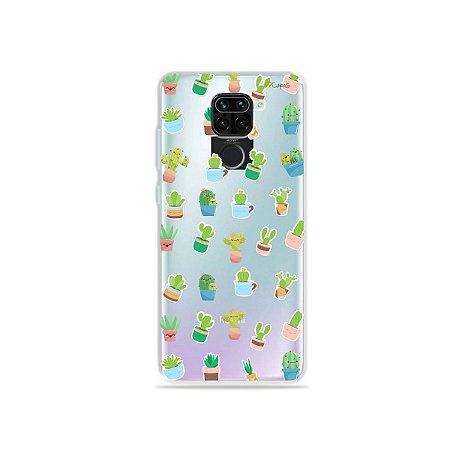 Capinha (Transparente) para Xiaomi Redmi Note 9 - Cactus