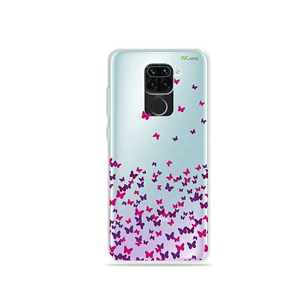 Capinha (Transparente) para Xiaomi Redmi Note 9 - Borboletas Flutuantes -  99capas - Capinhas e cases personalizadas para celular