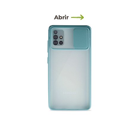 Capinha Soft Azul com proteção de câmera para Galaxy A51 - 99Capas