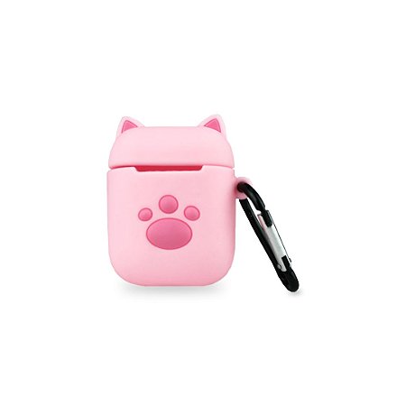 Capinha de Silicone para Airpods - Catpods Rosa