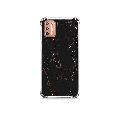 Capinha para Moto G9 Plus - Marble Black