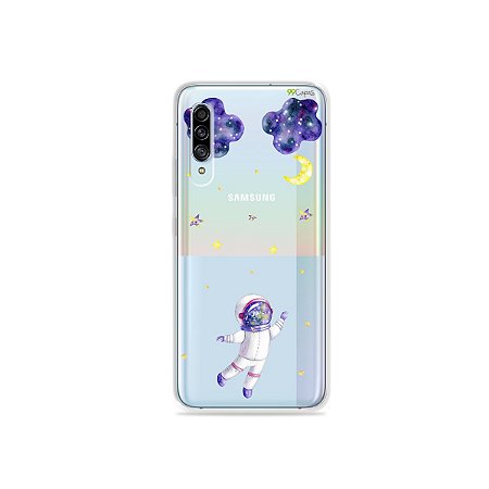Capinha (Transparente) para Galaxy A90 - Astronauta Sonhador