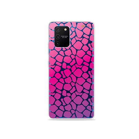 Capa (Transparente) para Galaxy S10 Lite - Animal Print Pink