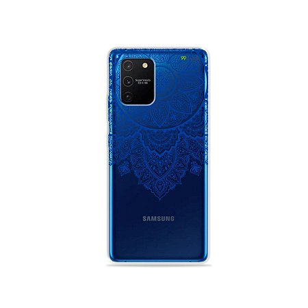 Capa (Transparente) para Galaxy S10 Lite - Mandala Azul