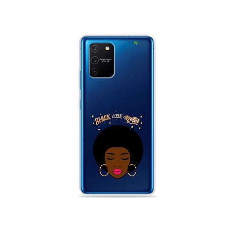 Capa (Transparente) para Galaxy S10 Lite - Black Lives