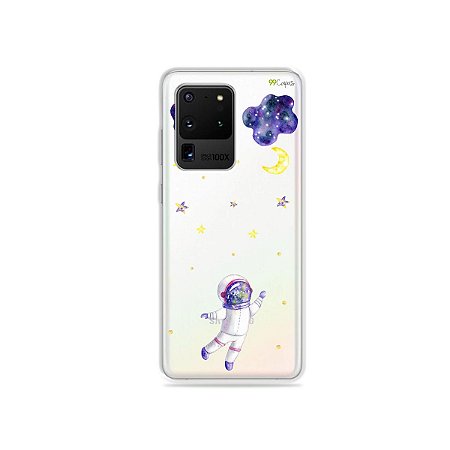 Capa (Transparente) para Galaxy S20 Ultra - Astronauta Sonhador