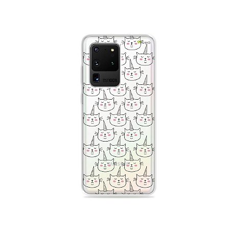 Capa (Transparente) para Galaxy S20 Ultra - Catcorn