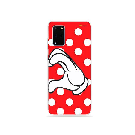 Capa para Galaxy S20 Plus - Coração Minnie