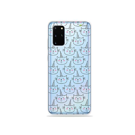 Capa (Transparente) para Galaxy S20 Plus - Catcorn