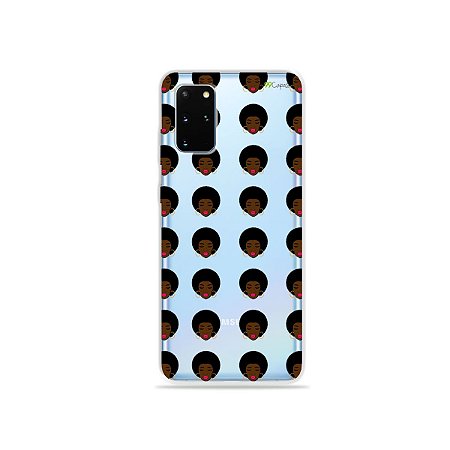 Capa (Transparente) para Galaxy S20 Plus - Black Girl