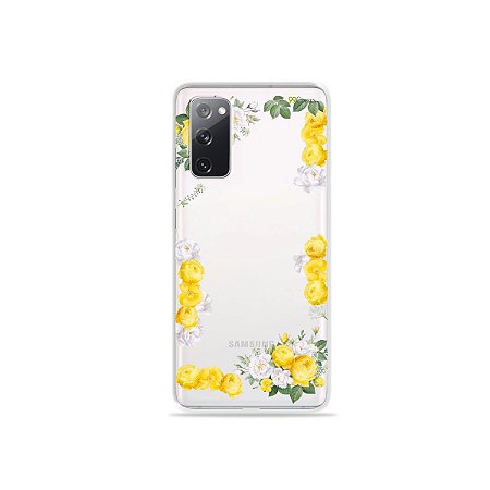 Capa (Transparente) para Galaxy S20 FE - Yellow Roses